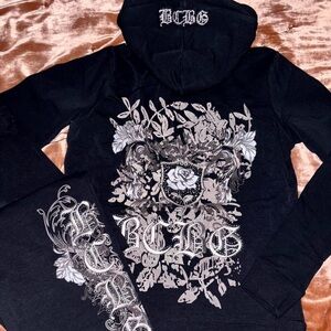 BCBGMaxAzria Black and Gray Jumpsuit set